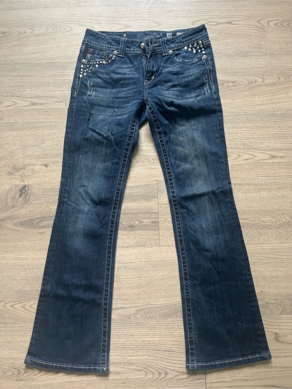 Miss Me Embellished Bootcut Jeans Waist 29